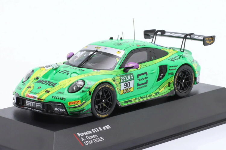 イクソ 1/43 ポルシェ #90 優勝 DTM 2025 マンタイ グリーノ Ayhancan GuvenIXO 1:43 Porsche 911 GT3 R #90 DTM Champion 2025 Manthey Greeno Ayhancan Guven｜Reowide モデルカー カタログ SHOP