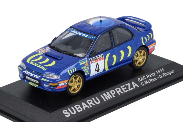 イクソ 1/43 スバル インプレッサ #4 1995 C.マクレーIXO 1:43 Subaru Impreza #4 1995 C. McRae ミニカー・トイカー-おもちゃ