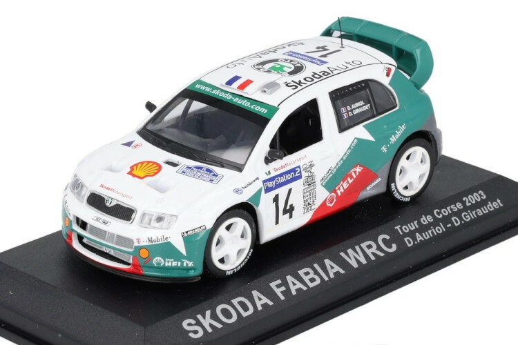 イクソ 1/43 シュコダ ファビア WRC #14 2003 D.オリオールIXO 1:43 Skoda Fabia WRC #14 2003 D. Auriol おもちゃ-ミニカー・トイカー