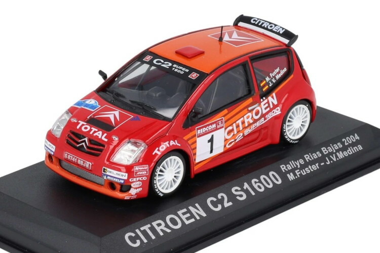 イクソ 1/43 シトロエン C2 1600 #1 2004 M.フステルIXO 1:43 Citroen C2 1600 #1 2004 M. Fuster 車-乗り物のおもちゃ