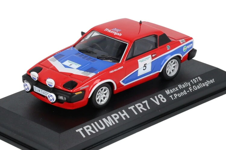 イクソ 1/43 トライアンフ TR7 V8 #5 マンクス 1978 T.英国ポンドIXO 1:43 Triumph TR7 V8 #5 Manx 1978 T. Pond おもちゃ-車