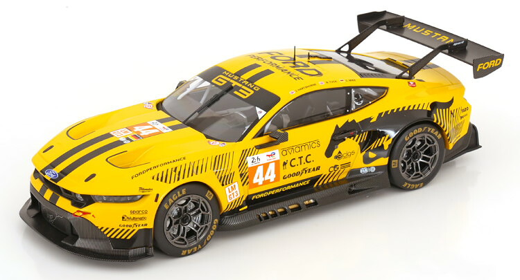 イクソ 1/18 ジェラルド・r・フォード マスタング GT3 #44 ル・マン24第四次元 2024 陽子 競り合い ジョン ハーツホーン/ベン タック/クリストファー ミースIxo 1:18 Ford Mustang GT3 N44 24h LeMans 2024 Proton Competition John Hartshorne/Ben Tuck/Christopher Mies