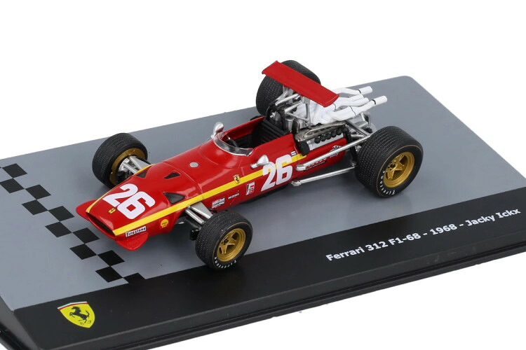 イクソ 1/43 フェラーリ #26 312 F1-68 1968 ジャッキー イクスIXO 1:43 Ferrari 312 F1-68 #26 1968 Jacky Ickx ミニカー・トイカー-乗り物のおもちゃ-おもちゃ
