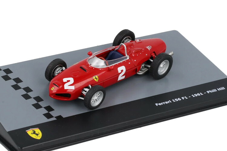 イクソ 1/43 フェラーリ #2 156 F1 1961 フィル 吸血鬼IXO 1:43 Ferrari 156 F1 #2 1961 Phil Hill 車-乗り物のおもちゃ