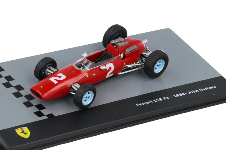 イクソ 1/43 フェラーリ #2 158 F1 1964 ジョン サーティースIXO 1:43 Ferrari 158 F1 #2 1964 John Surtees 乗り物のおもちゃ-ミニカー・トイカー