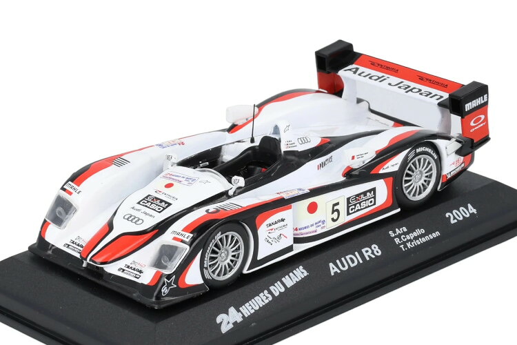 イクソ 1/43 アウディ R8 #5 優勝 ル・マン24時間 2004 S.AraIXO 1:43 AUDI R8 #5 Winner 2004 S.Ara|Reowide モデルカー カタログ SHOP