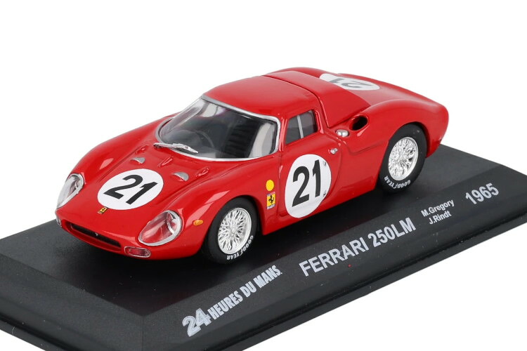 イクソ 1/43 フェラーリ 250LM #21 勝ち得る ル・マン24第四次元 1965 M.GregoryIXO 1:43 FERRARI 250LM #21 Winner 1965 M.Gregory 車-おもちゃ-ミニカー・トイカー