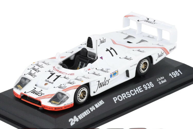 イクソ 1/43 ポルシェ 936 #11 勝ち得る ル・マン24第四次元 1981 J.IckxIXO 1:43 PORSCHE 936 #11 Winner 1981 J.Ickx 乗り物のおもちゃ-おもちゃ