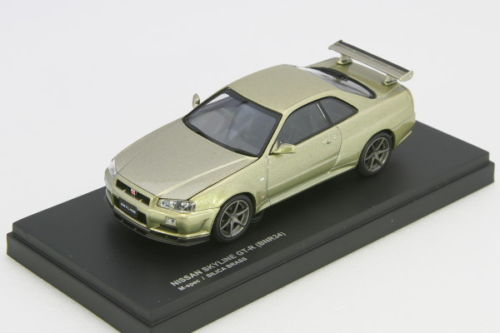 京商 1/43 日産 スカイライン M-spec R34 シリカブレス NISSAN SKYLINE GT-R BNR34 M-spec Silica Brass