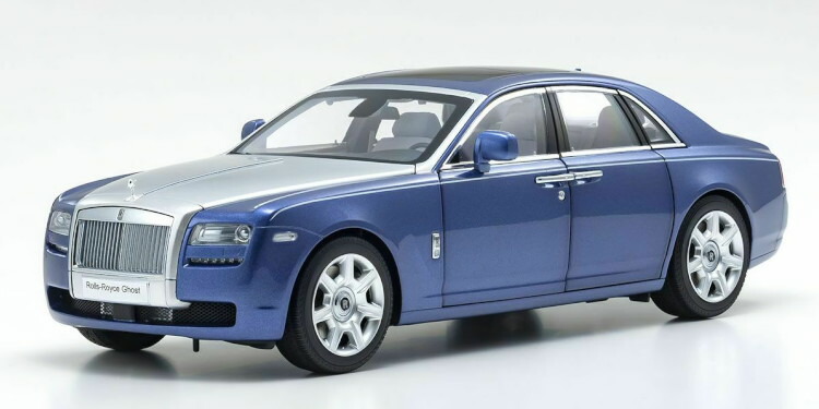 京商 1 18 ロールス ロイス ゴースト 2011 メトロポリタン ブルー シルバーKYOSHO 1:18 ROLLS ROYCE GHOST  METROPOLITAN BLUE SILVER 【爆売り！】