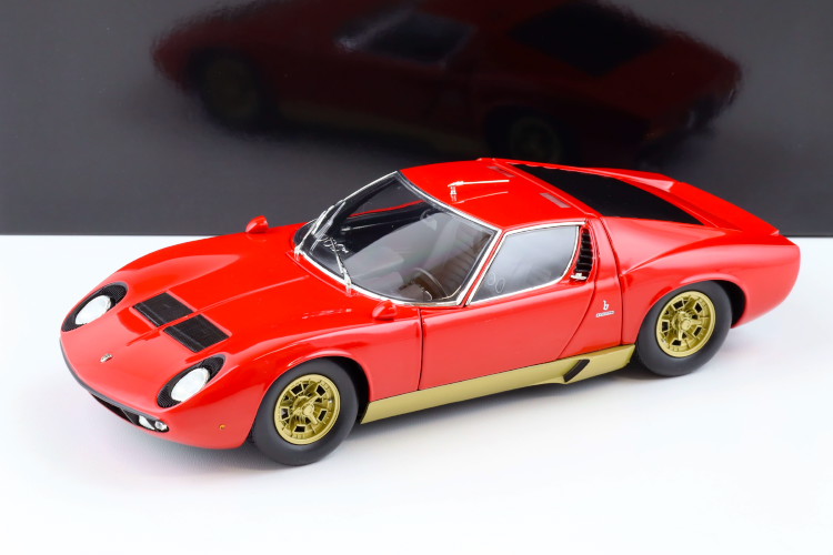 楽天市場】京商 1/18 ランボルギーニ ミウラ SV 1970 レッド