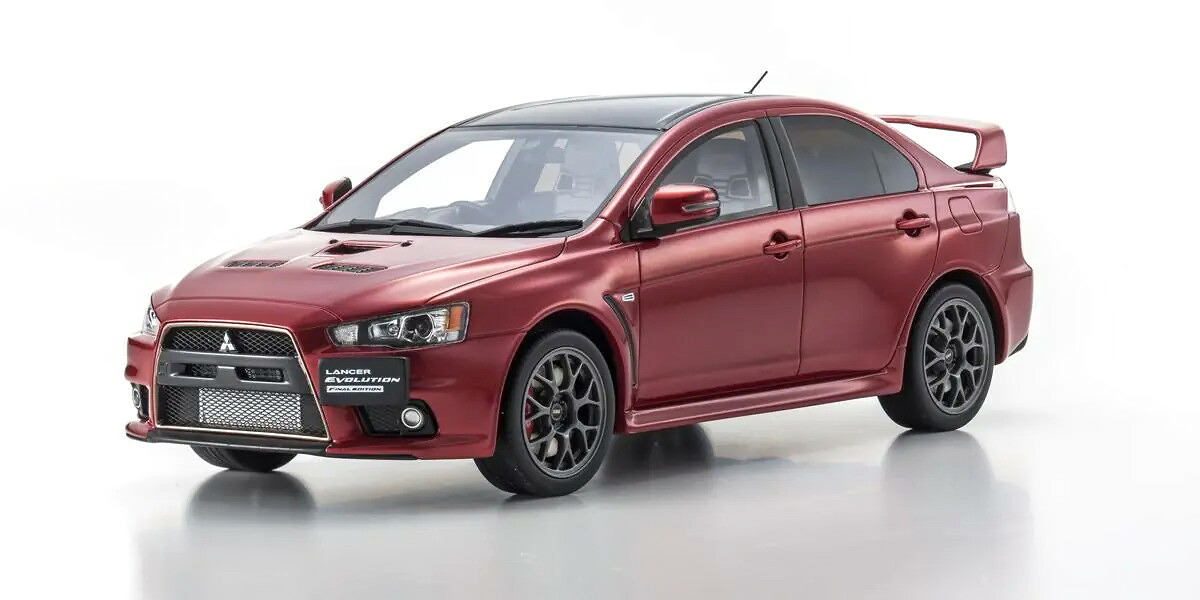 京商 1/18 三菱 ランサーエボリューション 10ファイナルエディション レッド SAMURAI 1/18 Mitsubishi Lancer Evolution X Final Edition Red｜Reowide モデルカー カタログ SHOP