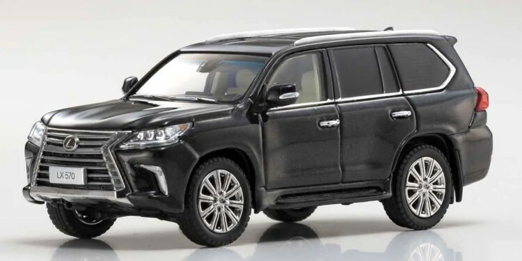 京商 オリジナル 1/64 レクサス LX570 左ハンドル仕様 スターライト ブラック グロス フレーク Kyosho Lexus