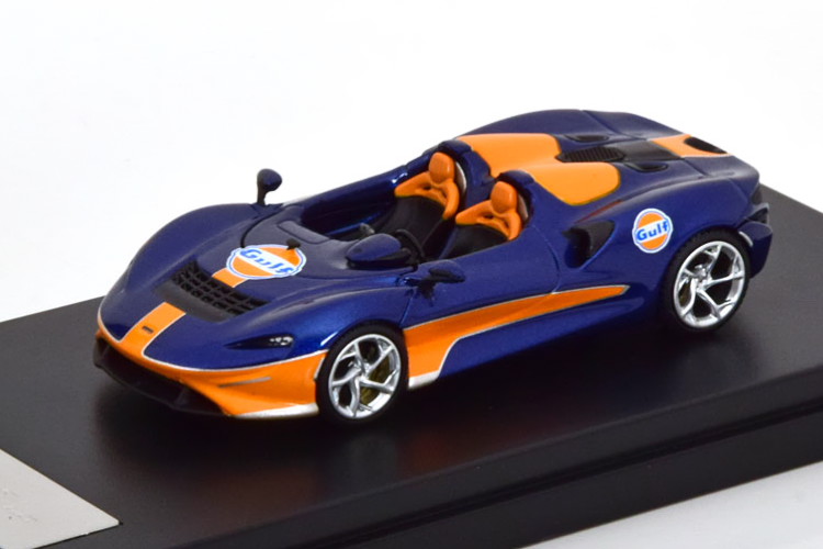 LCD Models 1/64 マクラーレン エルバ ガルフ ブルーメタリック/オレンジ LCD MODELS 1:64 McLaren Elva Gulf bluemetallic orange