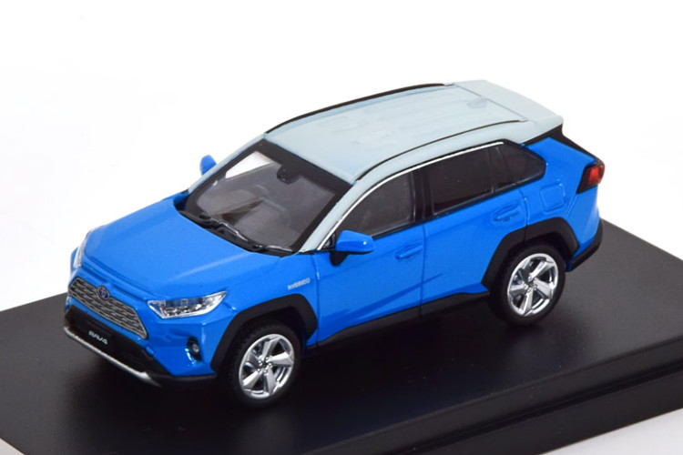 LCD Models 1/64 トヨタ RAV4 ハイブリッド ブルー/グレーLCD MODELS 1:64 Toyota RAV4 Hybrid blue grey｜Reowide モデルカー カタログ SHOP