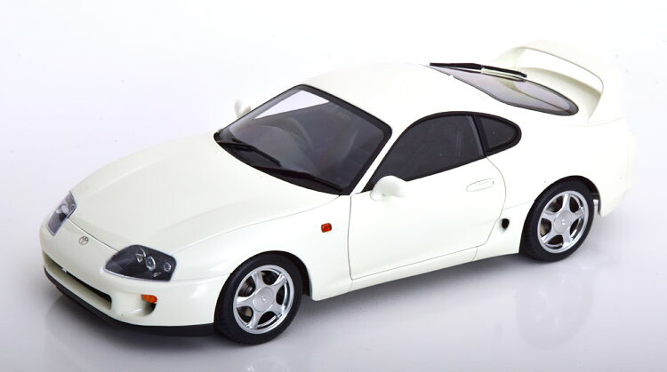 LCD Models 1/18 トヨタ スープラ A80 リフティング プラットフォーム付き 1993-2002 ホワイト 開閉LCD MODELS 1:18 Toyota Supra A80 with lifting platform 1993-2002 white｜Reowide モデルカー カタログ SHOP