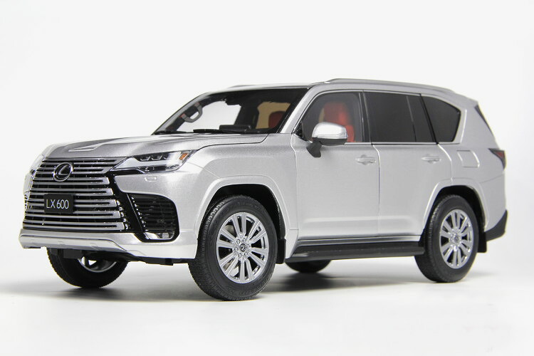 レクサス特注 LCD模範例 1/18 トヨタ レクサス LX600 しろがね色 開閉LCD MODELS 1:18 TOYOTA LEXUS LX600  silver