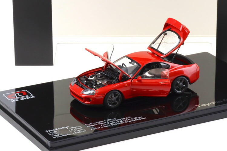 楽天市場】LCD Models 1/18 トヨタ スープラ A80-レッド 開閉LCD