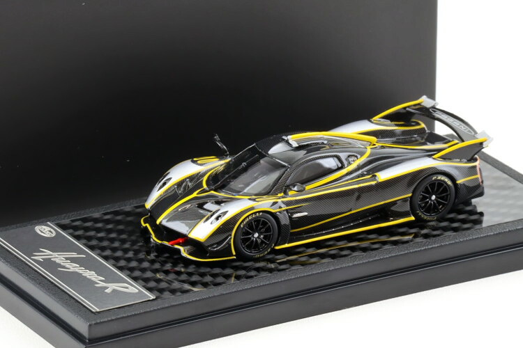 LCD モデルズ 1/64 パガーニ ウアイラ R ブラック カーボンシルバーLCD MODELS 1:64 Pagani Huayra R black Carbon silver｜Reowide モデルカー カタログ SHOP