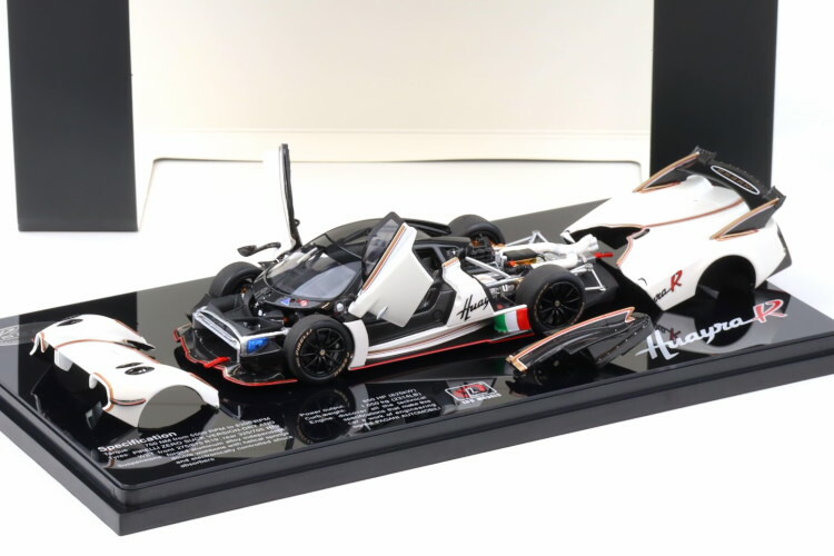LCDモデルズ 1/43 パガーニ ウアイラ R 2021 パール白いこと 開閉LCD Models 1:43 Pagani Huayra R 2021 pearl white
