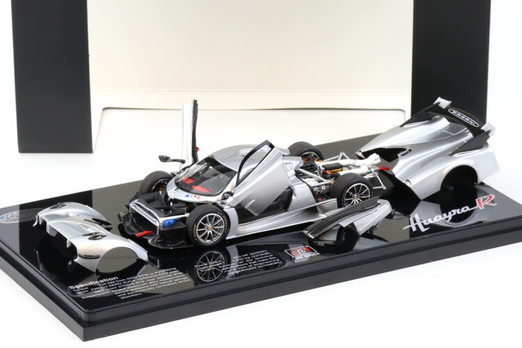 LCDモデルズ 1/43 パガーニ ウアイラ R 2021 シルバーメタリック 開閉LCD Models 1:43 Pagani Huayra R 2021 silver metallic