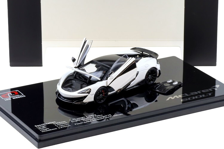 LCD真似形 1/43 マクラーレン 600LT クーペ 白いこと 開閉LCD MODELS 1:43 McLaren 600LT Coupe white
