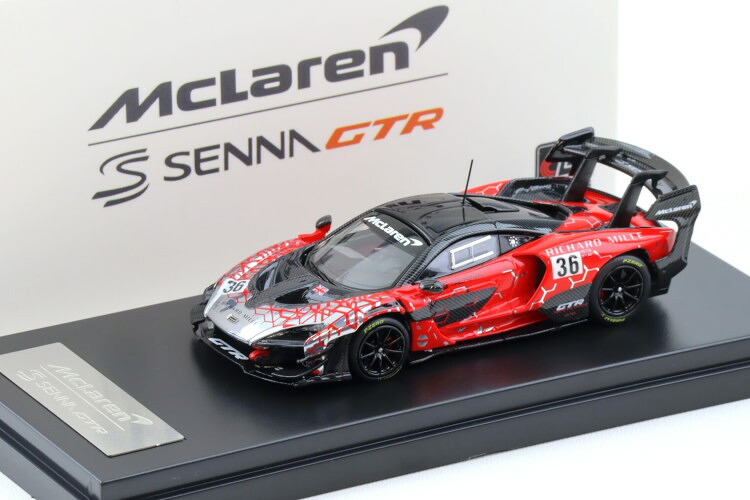 LCDモデル 1/64 マクラーレン セナ GTR #36 2021 電着 レッド ショーケース付 LCD Models 1:64 McLaren Senna GTR N36 2021 Electroplating red with Showcase