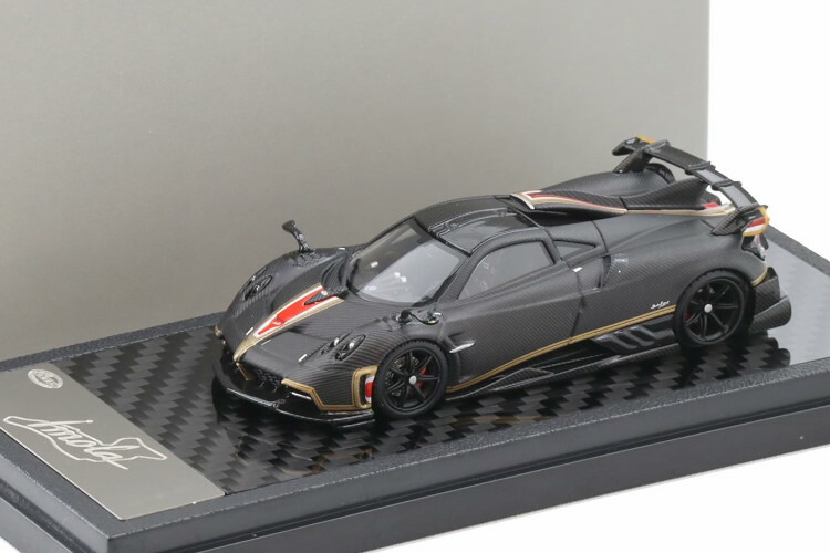 LCDひな形 1/64 パガーニ イモラ クーペ 引っ敷き黒いこと 炭素 LCD64041-MBCLCD Models 1:64 Pagani Imola Coupe Matt Black Carbon LCD64041-MBC