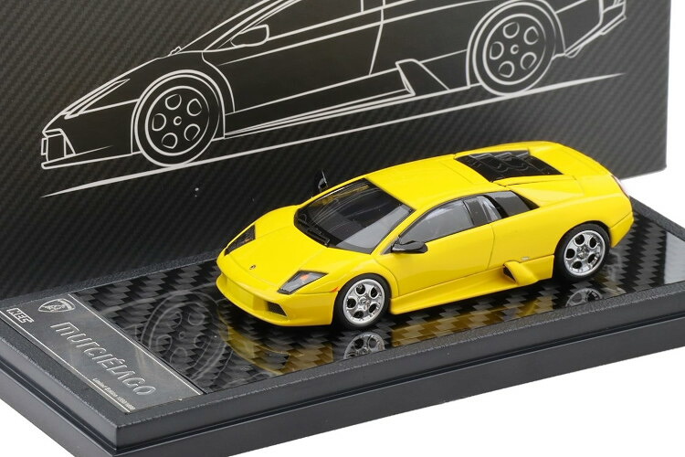 LCDひな形 1/64 ランボルギーニ ムルシエラゴ クーペ HEC 2026 黄色LCD Models 1:64 Lamborghini Murcielago Coupe HEC 2026 Yellow