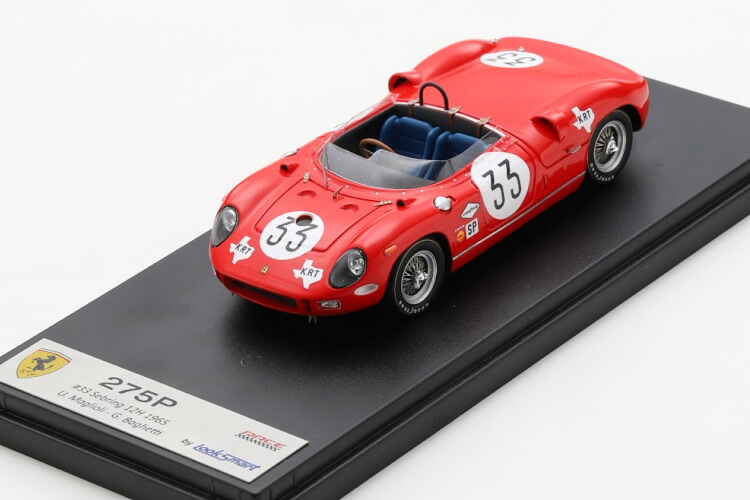 ルックスマート 1/43 フェラーリ 275P 蜘蛛 #33 セブ輪っか12第四次元スピード競技 1965 ジャンカルロ・バゲッティLooksmart 1:43 FERRARI 275P SPIDER N 33 12h SEBRING 1965 U.MAGLIOLI G.BAGHETTI