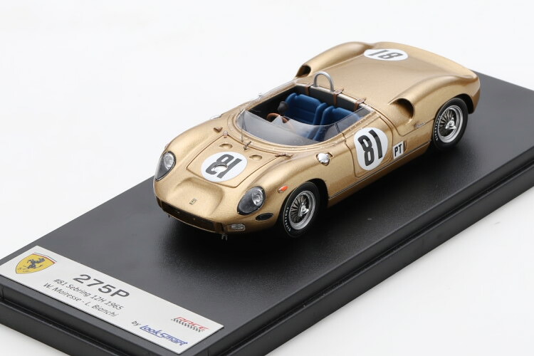 ルックスマート 1/43 フェラーリ 275P 蜘蛛 #81 セブ輪っか12第四次元スピード競技 1965 ウィリー・メレスLooksmart 1:43 FERRARI 275P SPIDER N 81 12h SEBRING 1965 W,MAIRESSE L.BIANCHI