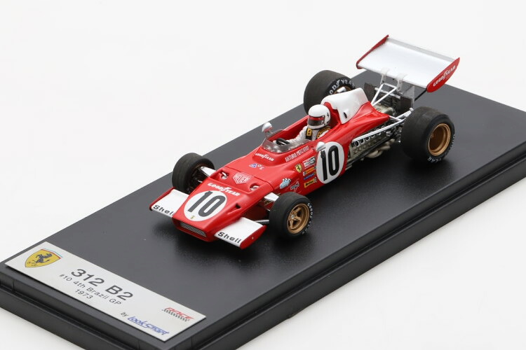 ルックスマート 1/43 フェラーリ F1 312B2 #10 4th ブラジル連邦共和国GP 1973 アルトゥーロ・メルツァリオLooksmart 1:43 FERRARI F1 312B2 N 10 4th BRAZILIAN GP 1973 A.MERZARIO