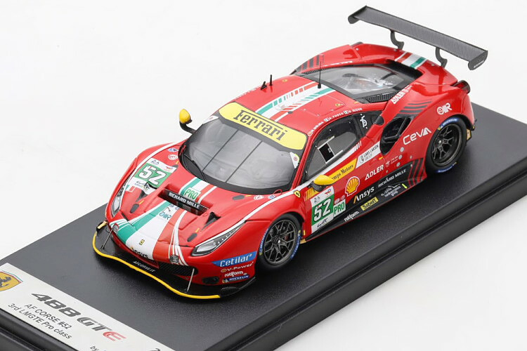 ルックスマート 1/43 フェラーリ 488 GTE Evo #52 ル・マン24第四次元耐久 2022Looksmart 1:43 Ferrari 488 GTE Evo No 52 24h Le Mans 2022 Molina/Fuoco/Rigon
