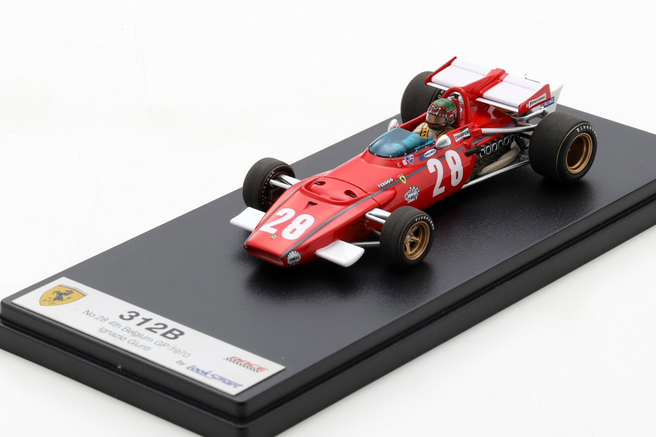 ルックスマート 1/43 フェラーリ F1 312B #28 4th ベルギーGP 1970 IGNAZIO GIUSTI Looksmart 1:43 Ferrari F1 312B N 28 4th BELGIUM GP 1970 IGNAZIO GIUSTI