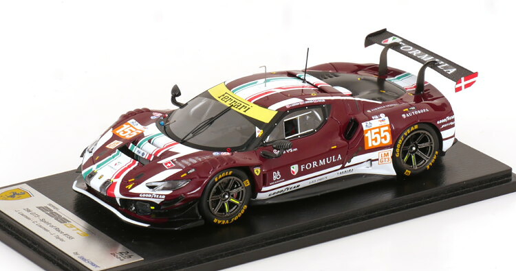ルックスマート 1/43 フェラーリ 296 GT3 #155 ル・マン24第四次元スピード競技 2024 J.ラウルセン/C.ラウルセン/J.テイラーLooksmart 1:43 Ferrari 296 GT3 No155 24h Le Mans 2024 J.Laursen/C.Laursen/J.Taylor