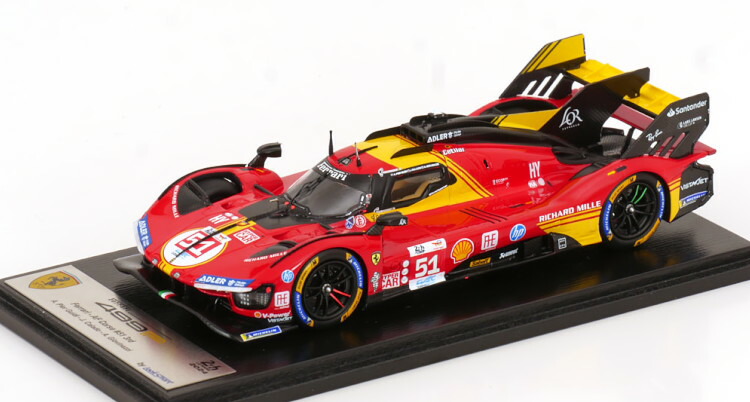 Look Smart Ferrari499P No.51 LM2023 優勝 Ferrari 499P Hypercar N*51 2023 1:64 - Winner Le Mans