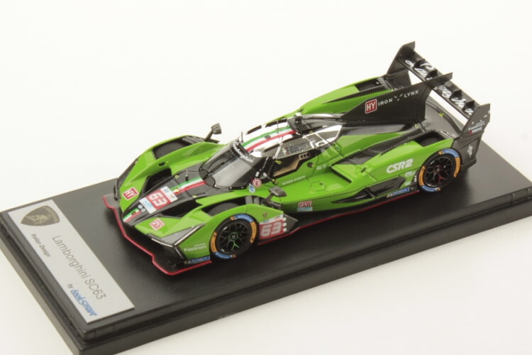 ルックスマート 1/43 ランボルギーニ SC63 #63 10位 ル マン24第四次元 2024 ランボルギーニ アイアン山猫 ミルコ ボルトロッティ/ダニール クビアト/エドアルド グラム分子鱈LookSmart 1:43 Lamborghini SC63 N63 10th 24h LeMans 2024 Lamborghini Iron Lynx