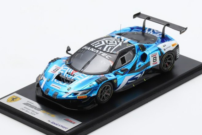 ルックスマート 1/43 フェラーリ 296 GT3 3.9L ツインターボV8 ケッセルレーシング #8 ル・マン24第四次元 2024 ニコロ ロージ/ニコロ スキロ/ デビッド フマネリ/ダニエレ 恒星日 アマトLooksmart 1:43 FERRARI 296 GT3 3.9L TURBO V8 TEAM KESSEL RACING N8 24h SPA 2024
