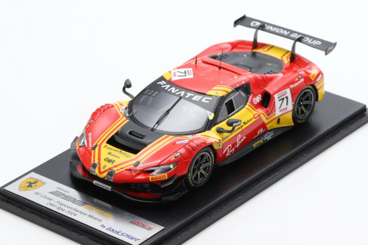 ルックスマート 1/43 フェラーリ 296 GT3 3.0L ツインターボV6 野球クラブ AFコルセ #71 2024 スパ24第四次元 デビッド ヴィダーレス/ヴァンサン アブリル/トーマス ノイバウアーLooksmart 1:43 FERRARI 296 GT3 3.0L TWIN TURBO V6 TEAM AF CORSE N71 24h SPA 2024