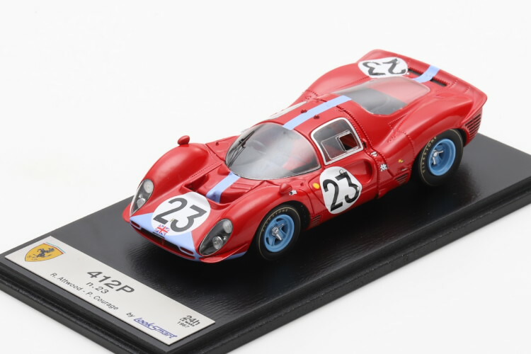 ルックスマート 1/43 フェラーリ 412P ベルリネッタ #23 ル・マン24第四次元 1967 リチャード アトウッド/ピアーズ 単科大学Looksmart 1:43 Ferrari 412P Berlinetta N23 24h LeMans 1967 Richard Attwood/Piers Courage