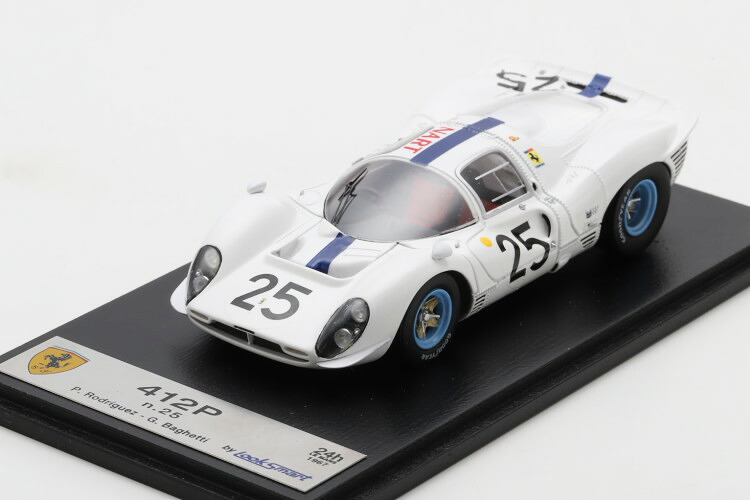 ルックスマート 1/43 フェラーリ 412P ベルリネッタ #25 ル・マン24第四次元 1967 ペドロ ロドリゲス/ジャンカルロ バゲッティLooksmart 1:43 Ferrari 412P Berlinetta N25 24h LeMans 1967 Pedro Rodriguez/Giancarlo Baghetti