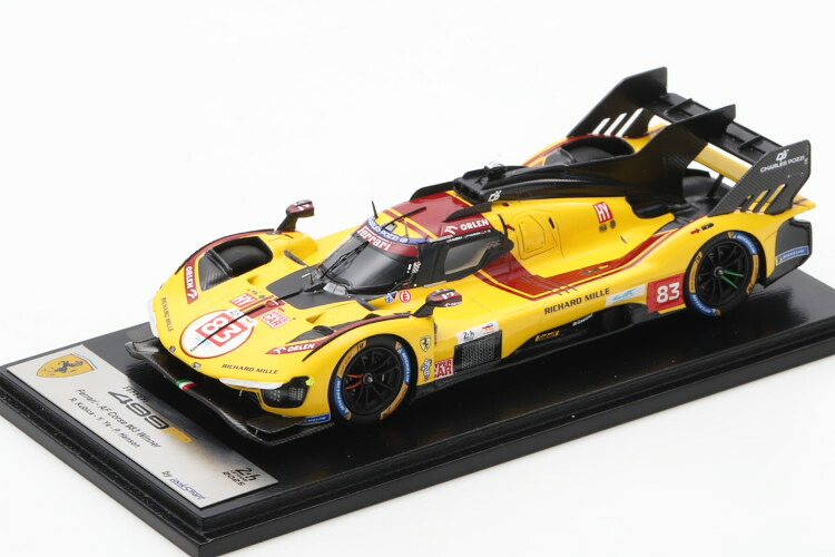 ルックスマート 1/43 フェラーリ 499P #83 勝ちえる ル・マン24第四次元 2025 ロバート クビサ/フィル ハンソン/イェ イーフェイLooksmart 1:43 Ferrari 499P N83 Win 24h Le Mans 2025 Robert Kubica/Phil Hanson/Yifei Ye