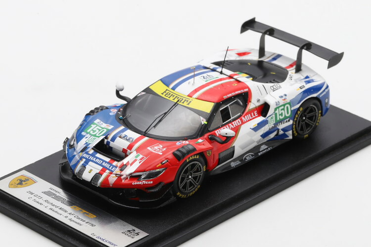 ルックスマート 1/43 フェラーリ #150 ル・マン24第四次元 2025 野球クラブ リシャール 粉砕機 AFコルセ リッカルド アゴスチーニ/クストディオ トレド/リル ワドゥLOOKSMART 1:43 Ferrari 296 LMGT3 3.0L Twin Turbo V6 Team Richard Mille AF Corse N150 24h Le Mans 2025