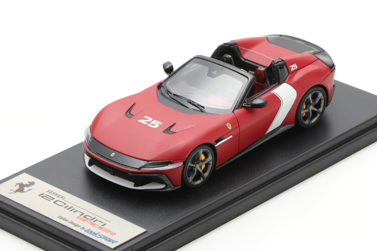 ルックスマート 1/43 フェラーリ 12チリンドリ V12 スパイダー ロッソレーシング 2024LookSmart 1:43 Ferrari 12 Cilindri V12 Spider Rosso Racing 2024｜Reowide モデルカー カタログ SHOP