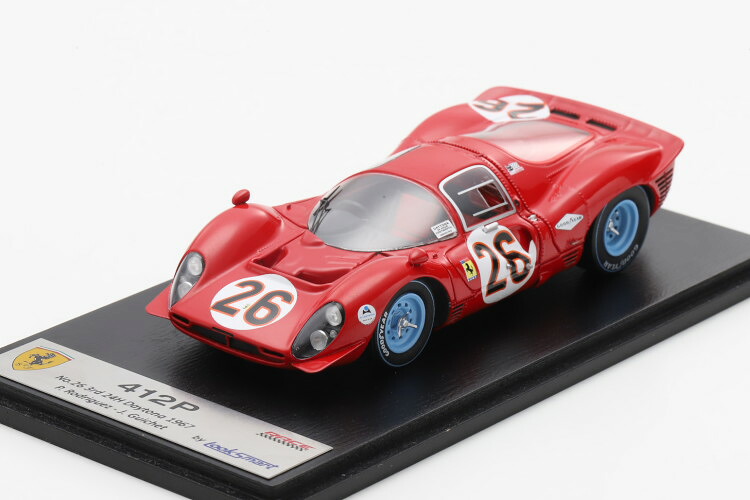 ルックスマート 1/43 フェラーリ 412 P #26 3位 デイトナ24第四次元 1967 ロドリゲス/ギシェLOOKSMART 1:43 Ferrari 412 P #26 3rd Daytona 1967 Rodriguez/Guichet
