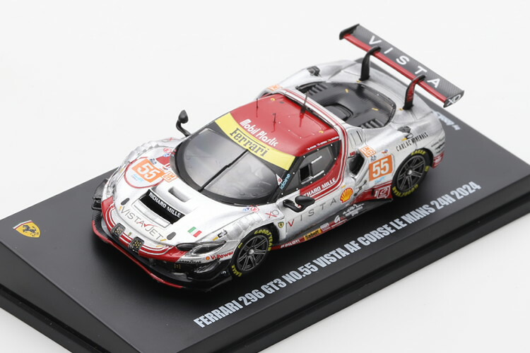 ルックスマート 1/64 フェラーリ 296 GT3 #55 ル・マン24第四次元 2024 エリアウ/マン/ロベラLooksmart 1:64 Ferrari 296 GT3 #55 24h Le Mans 2024