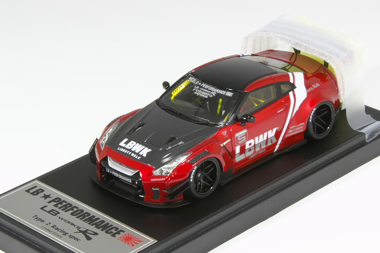 ミニカー メイクアップ EIDOLON LB-WORKS R type.2 NISSAN GT-R R35 LIBERTY WALK LB-WORKS TYPE 2 2017 MAKE UP