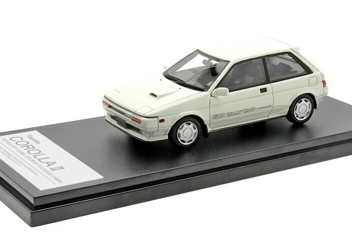 ハイストーリー 1/43 トヨタ カローラ 2 リトラ GP ターボ スポーツ パッケージ 1986 ホワイト<br>Hi-Story 1:43 Toyota Corolla II Retra GP Turbo Sports Packaga 1986 White