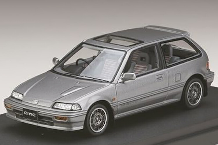 MARK43 1/43 ホンダ シビック Si EF3 無限 CF-48 ホイール ゴシック グレー メタリック MARK43 1:43 Honda Civic Si EF3 With Mugen CF-48 Wheels Gothic Gray Metallic