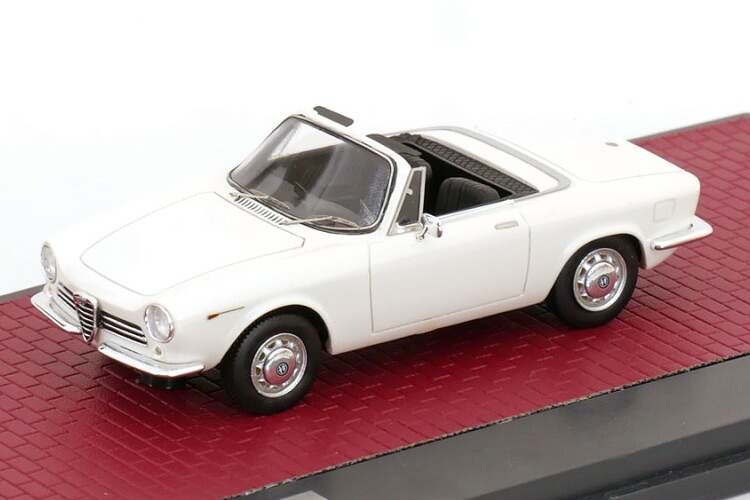 マトリックス 1/43 アルファロメオ ジュリア GT カブリオレ スパイダー プロトタイプ 1963 ホワイト 100台限定 Matrix 1:43 Alfa Romeo Giulia GT cabriolet Spider Prototipo 1963 white Limited 100 pcs.
